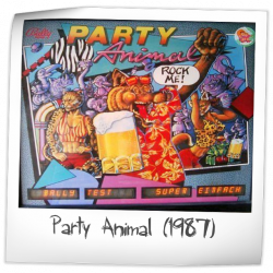 Party Animal Pinball Machine (Bally, 1987) | Pinside Game Archive