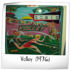 Gottlieb's VOLLEY Pinball Machine Advertising Flyer Vintage 1976 Nice! 