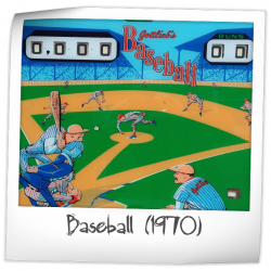 1980s baseball pinball machine