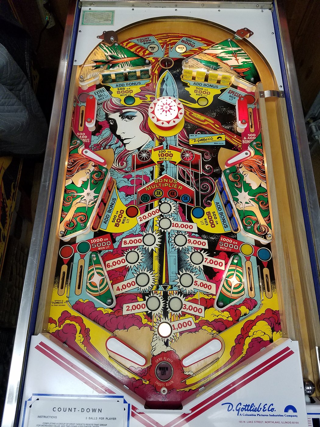 1979 Gottlieb Count-Down pinball machine - for sale ...