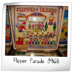 1961 Gottlieb Flipper Parade pinball super kit 